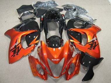 ABS Carenados Motocicleta GSXR 1300 Hayabusa 08-19 - Naranja Negro