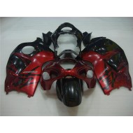 ABS Carenados Motocicleta GSXR 1300 Hayabusa 96-07 - Rojo Negro