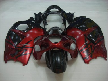 ABS Carenados Motocicleta GSXR 1300 Hayabusa 96-07 - Rojo Negro