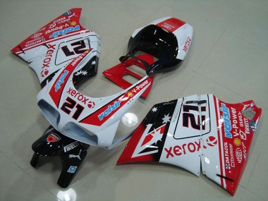 ABS Kits Carenados Moto Ducati 748 916 996 996S 93-05 - Rojo Blanco Xerox 21