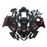 ABS Kits Carenados Moto GSXR 1300 Hayabusa 08-19 - Negro Rojo