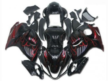 ABS Kits Carenados Moto GSXR 1300 Hayabusa 08-19 - Negro Rojo