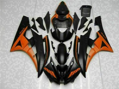 ABS Kits Carenados Moto R6 06-07 - Naranja Negro