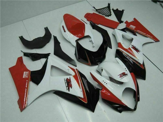 ABS Moto Plástica GSXR 1000 K7 07-08 - Rojo Blanco