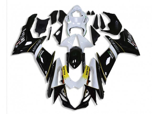 ABS Moto Plástica GSXR 600 / 750 K11 11-21 - Negro Blanco