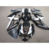 ABS Moto Plástica GSXR 600 K8 08-10 - Negro Blanco