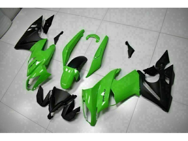 ABS Moto Plástico EX650 09-11 - Verde Negro