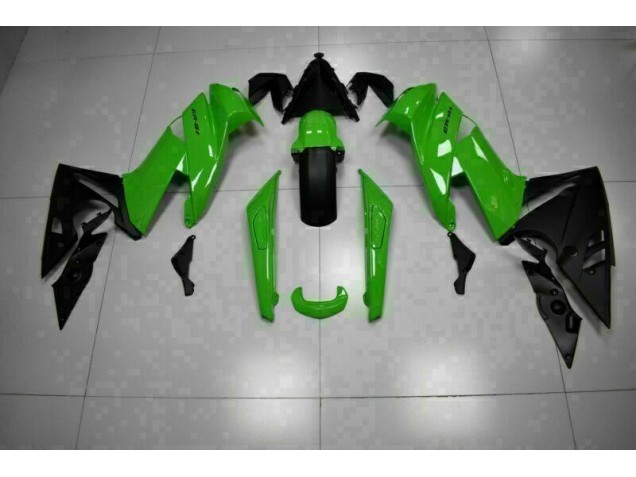 ABS Moto Plástico EX650 09-11 - Verde Negro