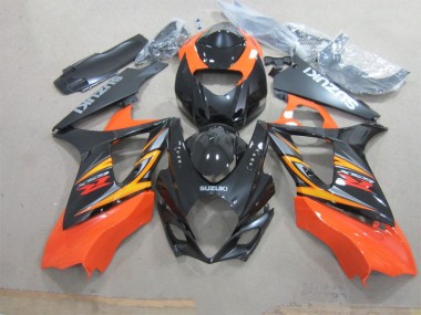 ABS Moto Plástico GSXR 1000 K7 07-08 - Negro Naranja