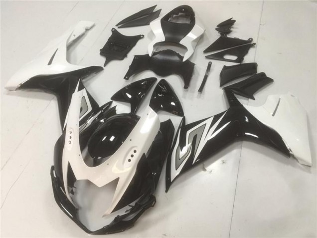 ABS Moto Plástico GSXR 600 / 750 K11 11-21 - Negro Blanco