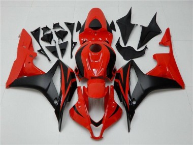 ABS Moto Plásticos CBR 600 RR 07-08 - Negro Rojo