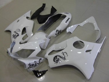 Carenados Moto CBR 600 F4i 04-07 - Blanco con Negro Dragon