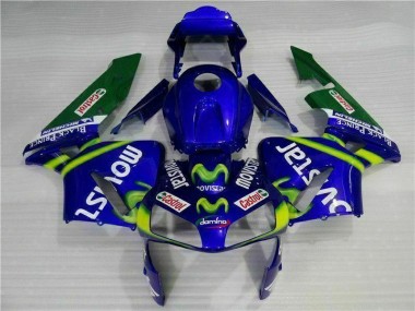 Carenados Moto CBR 600 RR 03-04 - Azul Verde Movistar Castrol