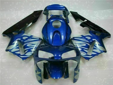 Carenados Moto CBR 600 RR 03-04 - Azul con Plata Llama