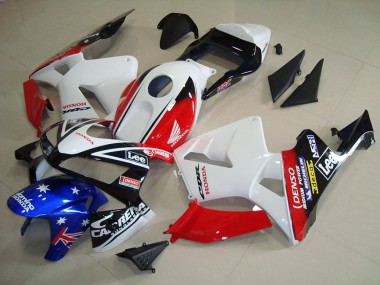 Carenados Moto CBR 600 RR 03-04 - Blanco Negro Rojo Lee