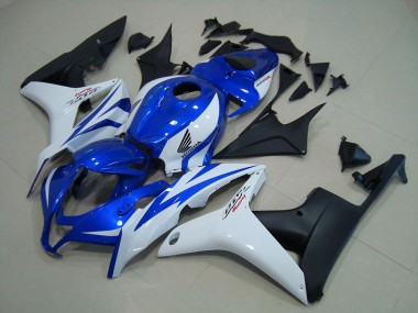 Carenados Moto CBR 600 RR 07-08 - Azul Blanco Negro Mate