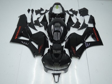 Carenados Moto CBR 600 RR 13-21 - Brillante Negro con Rojo Pegatinas