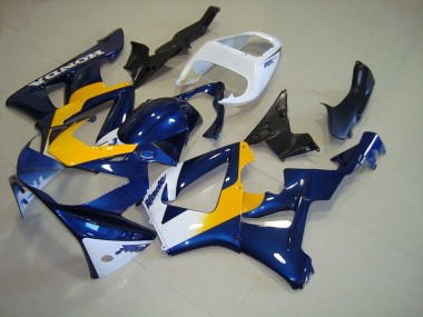 Carenados Moto CBR 900 RR 929 00-01 - Oscuro Azul Amarillo Blanco