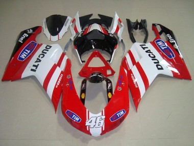 Carenados Moto Ducati 1098 07-14 - Rojo Blanco Tim 46