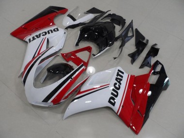 Carenados Moto Ducati 848 1098 1198 07-14 - Rojo Blanco Negro