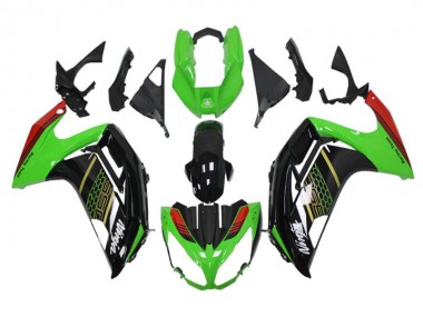 Carenados Moto EX650 12-16 - Verde Negro