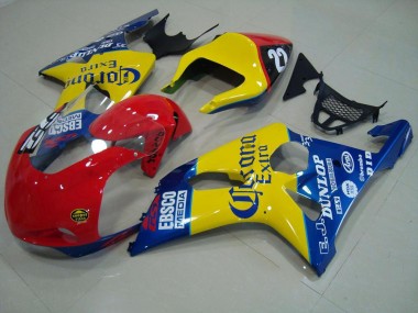 Carenados Moto GSXR 1000 K1 00-02 - Rojo Amarillo Azul Corona Carrera