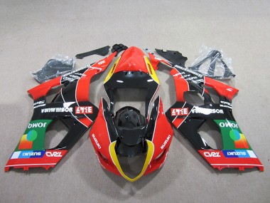 Carenados Moto GSXR 1000 K3 03-04 - Rojo Verde Negro