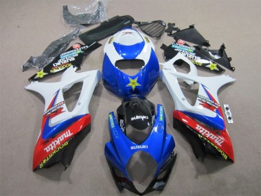 Carenados Moto GSXR 1000 K7 07-08 - Azul Blanco Rockstar