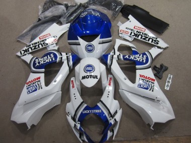 Carenados Moto GSXR 1000 K7 07-08 - Blanco Azul Lucky Strike Rojo Motul