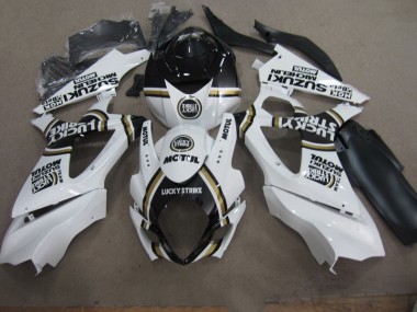 Carenados Moto GSXR 1000 K7 07-08 - Blanco Lucky Strike Negro Motul