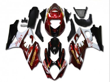 Carenados Moto GSXR 1000 K7 07-08 - Rojo Blanco Negro