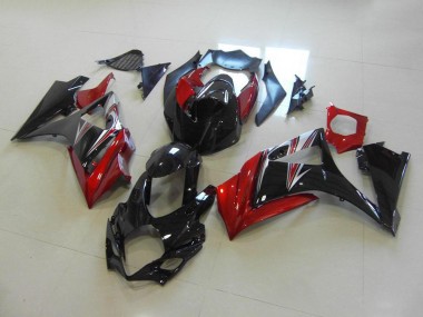 Carenados Moto GSXR 1000 K7 07-08 - Rojo Negro No Pegatinas