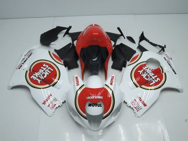 Carenados Moto GSXR 1300 Hayabusa 96-07 - Blanco Rojo Lucky Strike Motul