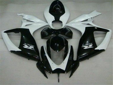 Carenados Moto GSXR 600 / 750 K6 06-07 - Negro Blanco