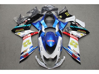 Carenados Moto GSXR 600 K11 11-21 - Azul Blanco Rojo Rockstar 22