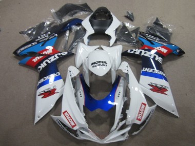 Carenados Moto GSXR 600 K11 11-21 - Blanco Azul Motul