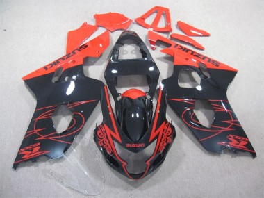 Carenados Moto GSXR 600 K4 04-05 - Negro Rojo