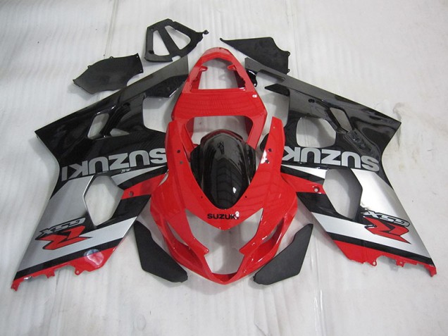 Carenados Moto GSXR 600 K4 04-05 - Rojo Negro Plata