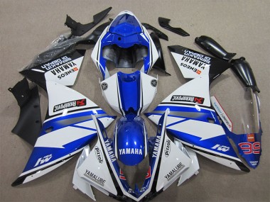 Carenados Moto R1 12-14 - Azul Blanco Pizzoli