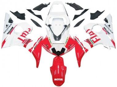 Carenados Moto R6 03-05 - Blanco Rojo Fiat