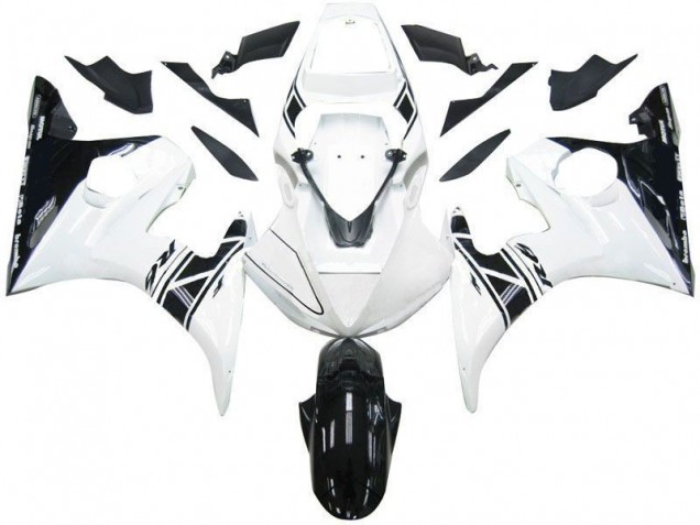 Carenados Moto R6 03-05 - Negro Blanco Tribal