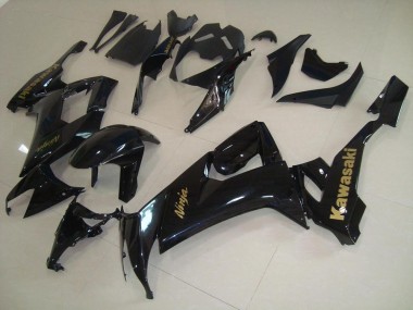 Carenados Moto ZX10R 08-10 - Brillante Negro con Oro Pegatinas