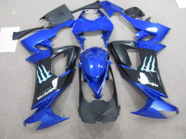 Carenados Moto ZX10R 08-10 - Negro Azul Monster