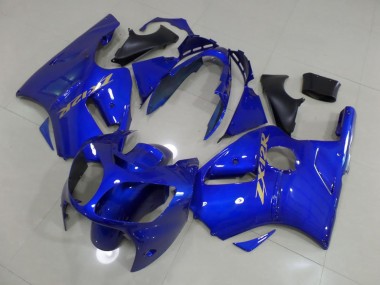 Carenados Moto ZX12R 00-01 - Azul con Oro Pegatinas