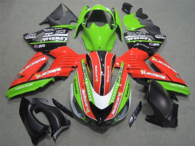 Carenados Moto ZX14R ZZR 1400 06-11 - Rojo Verde Motocard