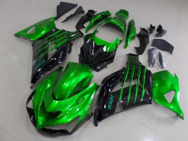 Carenados Moto ZX14R ZZR 1400 12-21 - Caramelo Verde & Negro