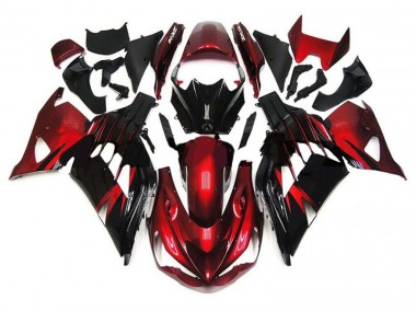 Carenados Moto ZX14R ZZR 1400 12-21 - Rojo Negro