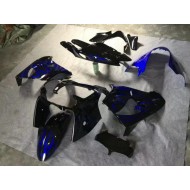 Carenados Moto ZX9R 00-01 - Brillante Negro Azul Llama