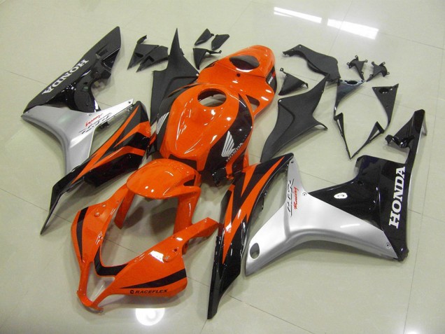 Inyección Kit Carenados Moto CBR 600 RR 07-08 - Naranja Plata Negro