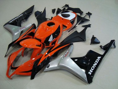 Inyección Kits Carenados Moto CBR 600 RR 07-08 - Naranja Plata Negro